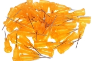 23g Blunt End  Tip  0.5" Orange (pack of 50)